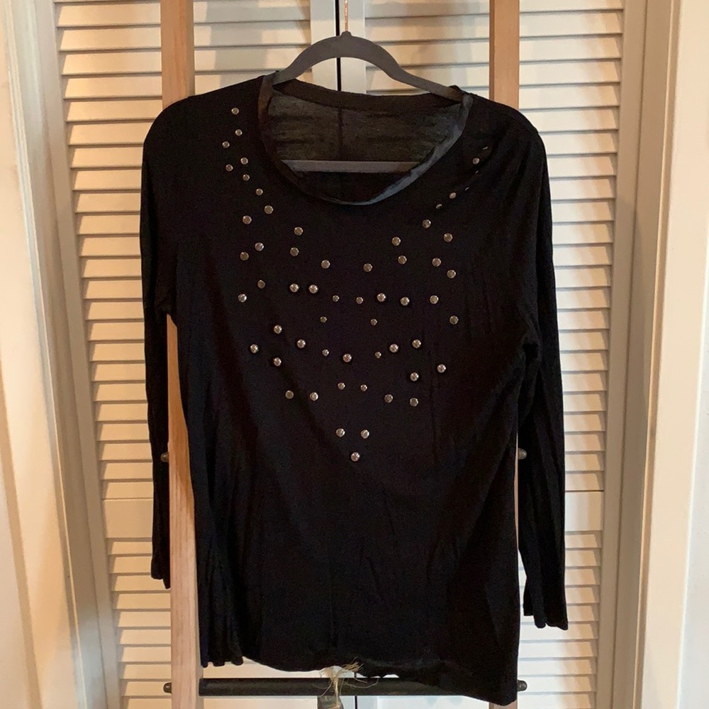 Long sleeve tissue tee